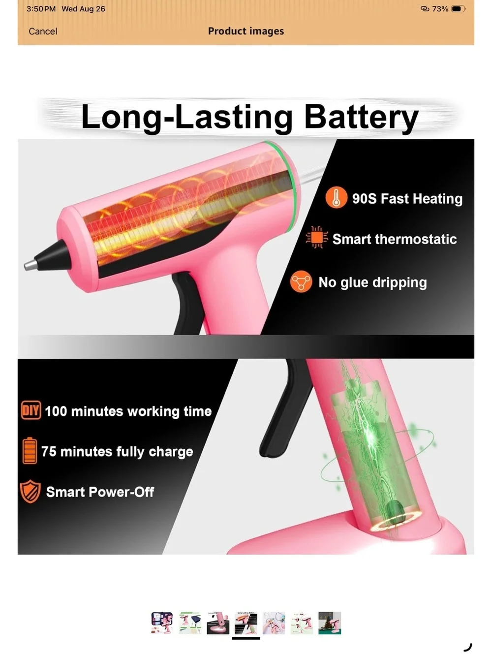 Cordless Glue Gun with Case